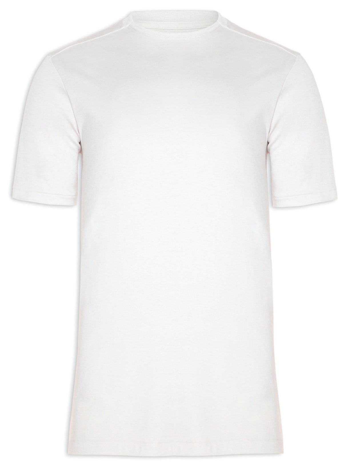 Camiseta Masculina Recorte Ombro - Off White