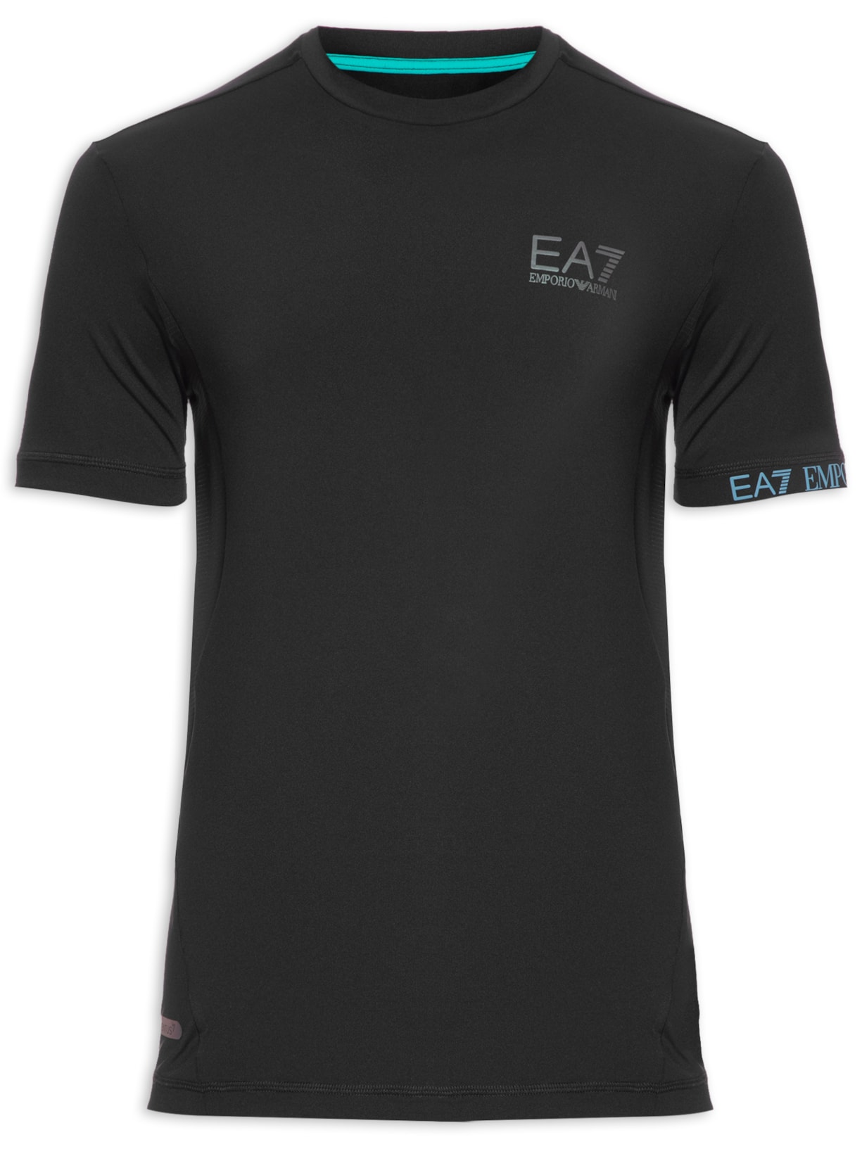 Camiseta Masculina Recorte - Preto