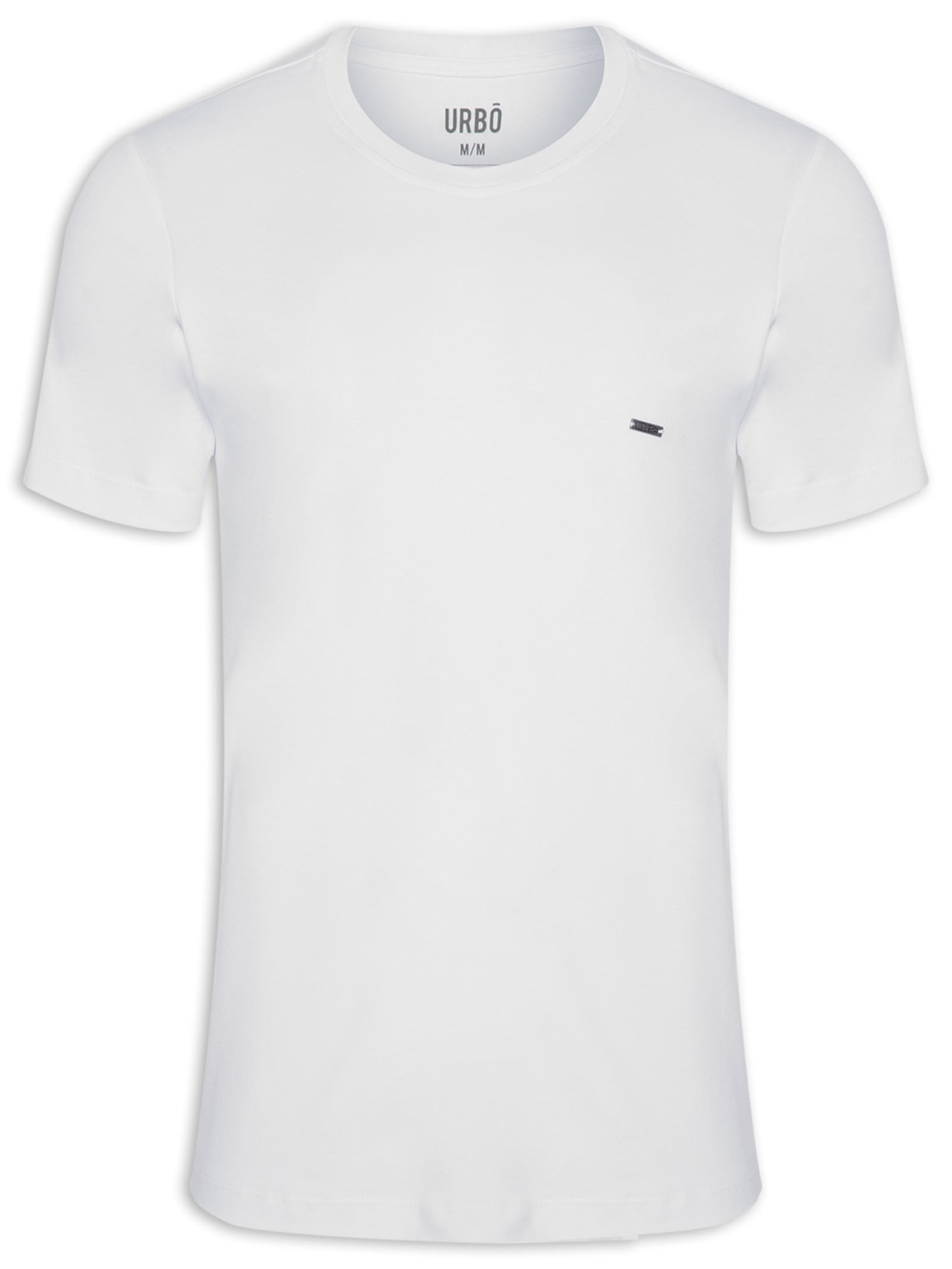 Camiseta Masculina Recorte Suediene Gelo - Branco