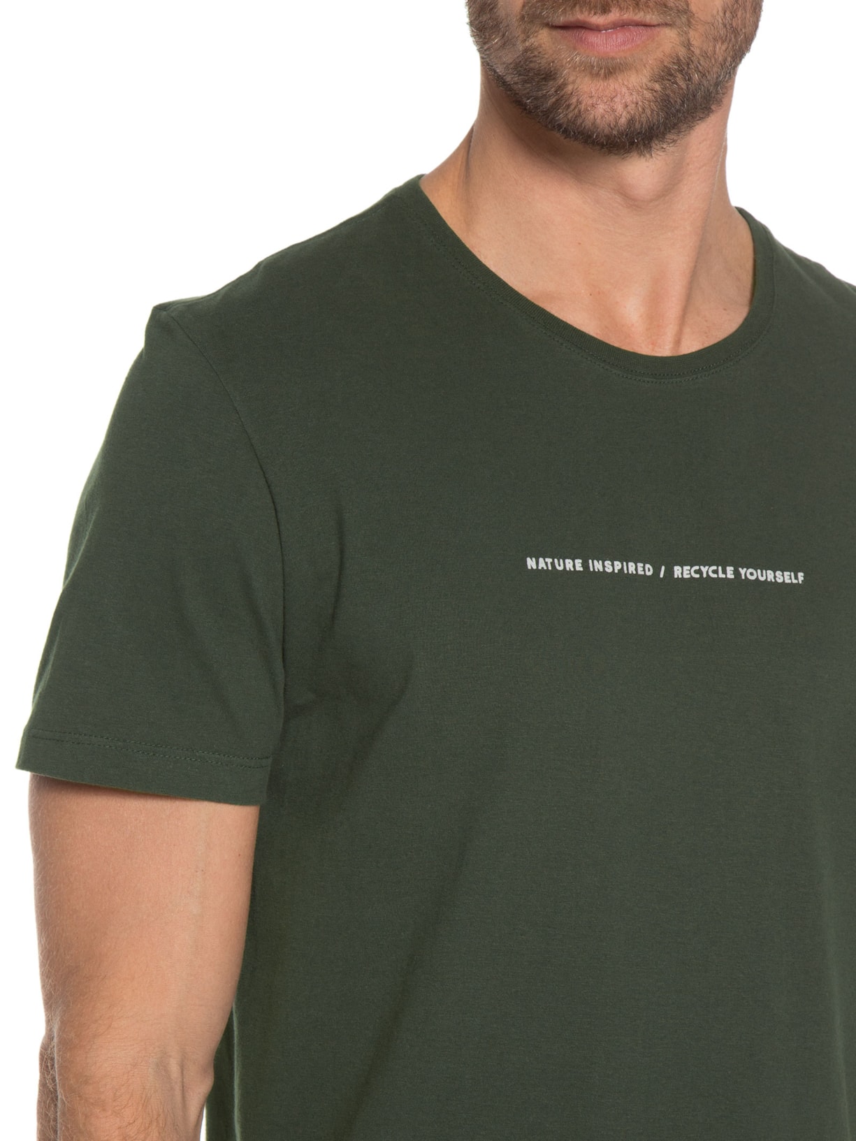 Camiseta Masculina Recycle Yourselv Verde Armadillo