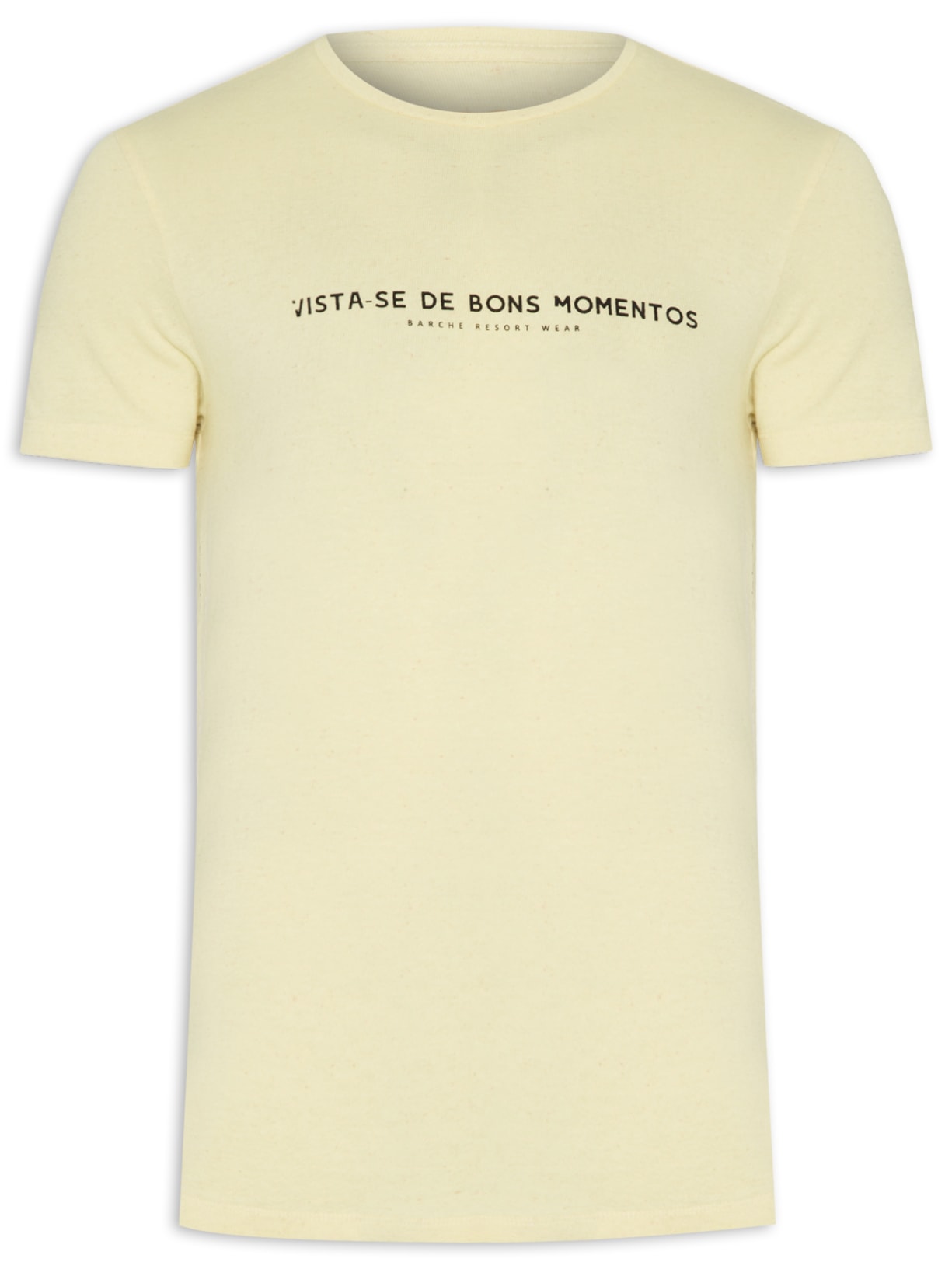 Camiseta Masculina Recycled Estampada - Amarelo