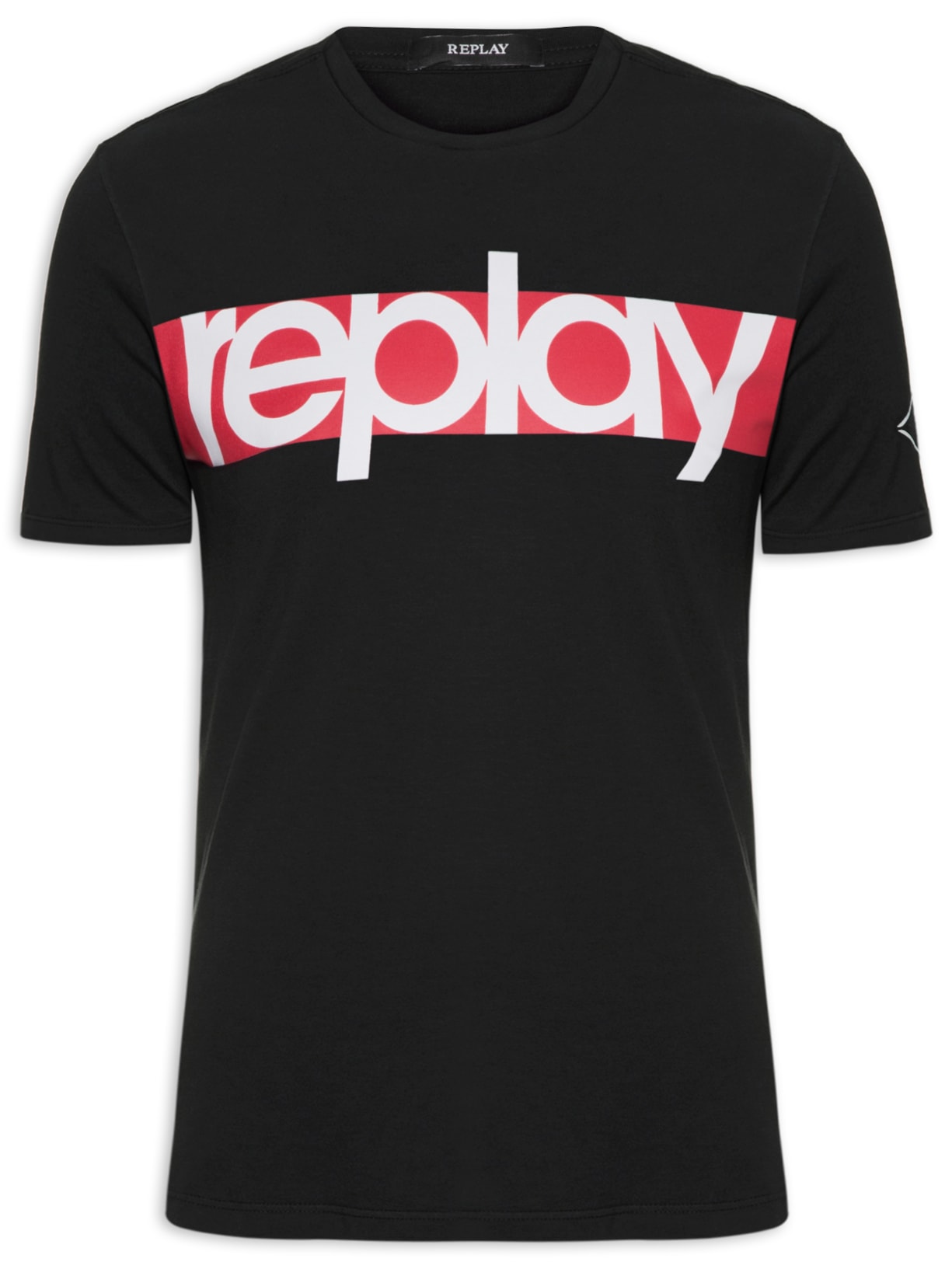 Camiseta Masculina Red Preto Replay