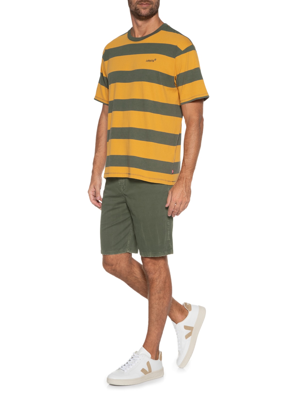 Camiseta Masculina Red Tab Vintage Tee Amarelo Levi's