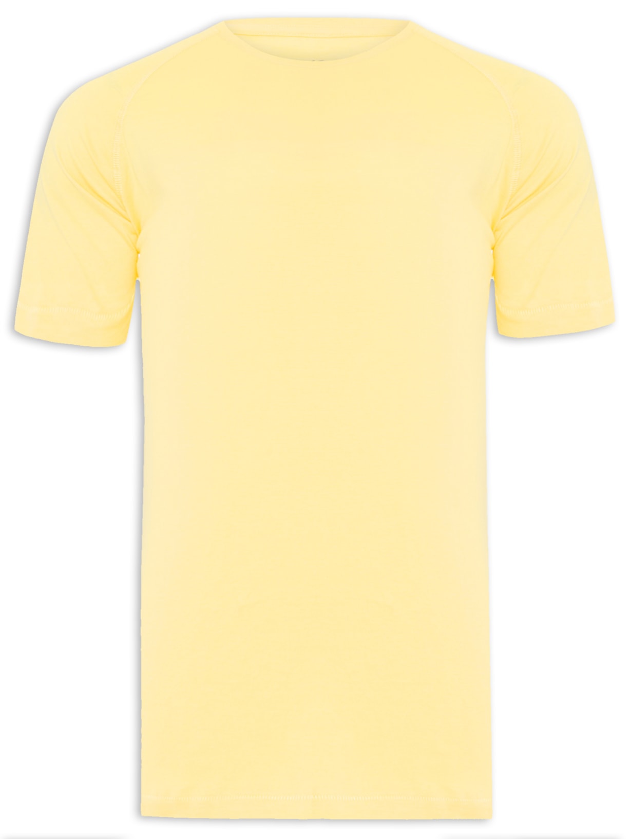 Camiseta Masculina Reglan Pima Berlim Regular Fit - Amarelo