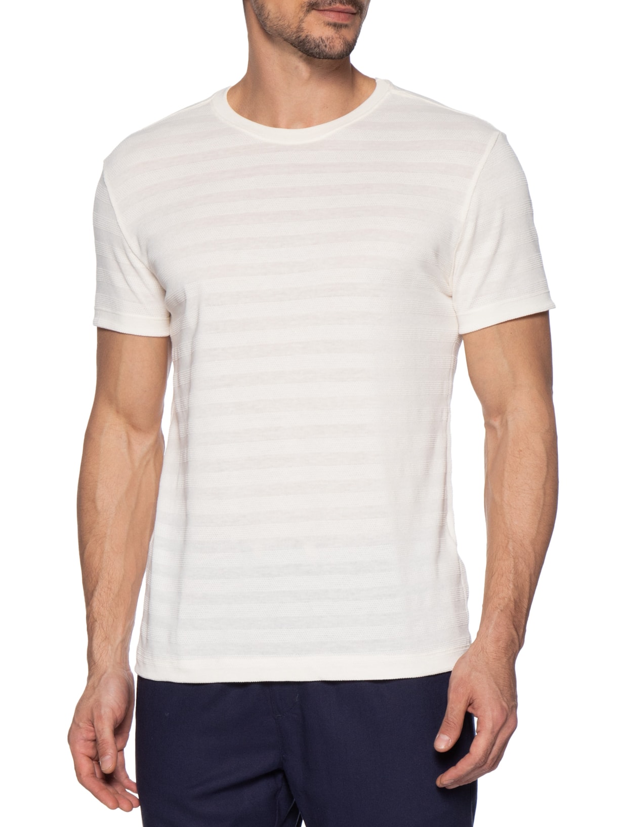 Camiseta Masculina Regular Aragem Co Off White Reserva