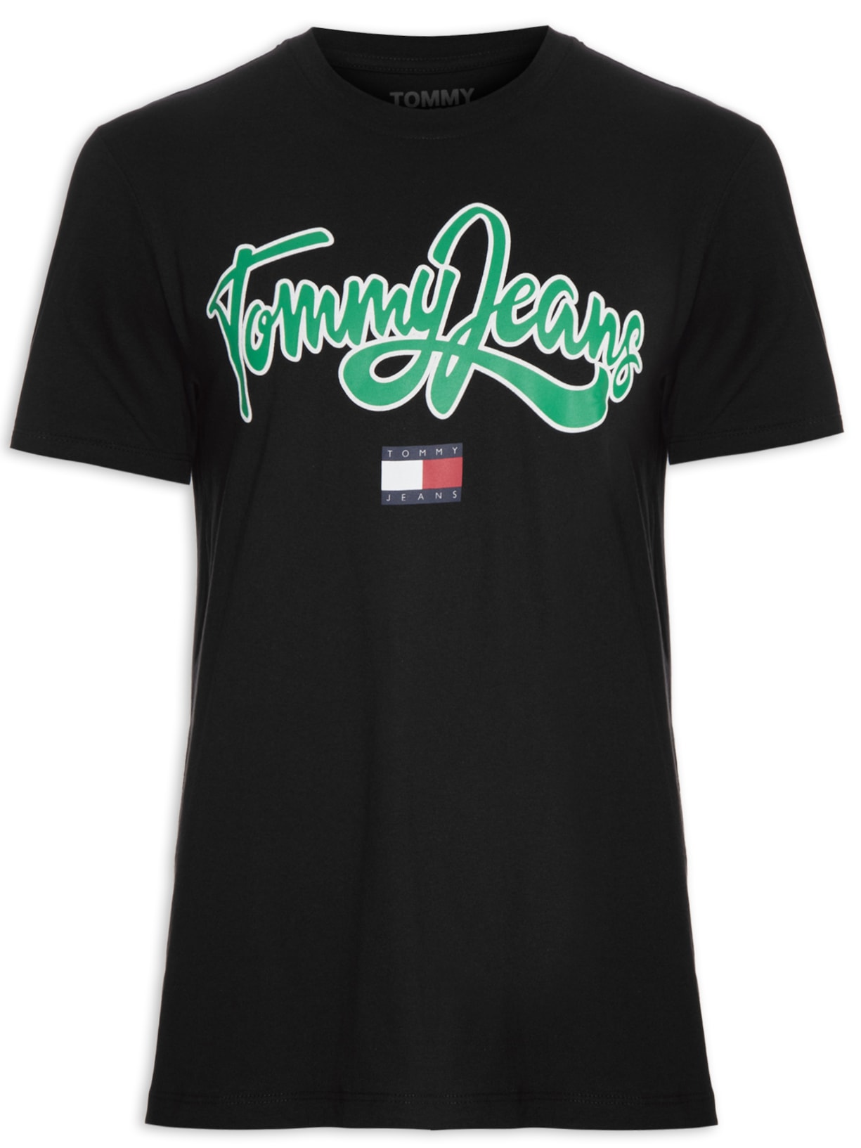 Camiseta Masculina Regular College Pop Text - Preto
