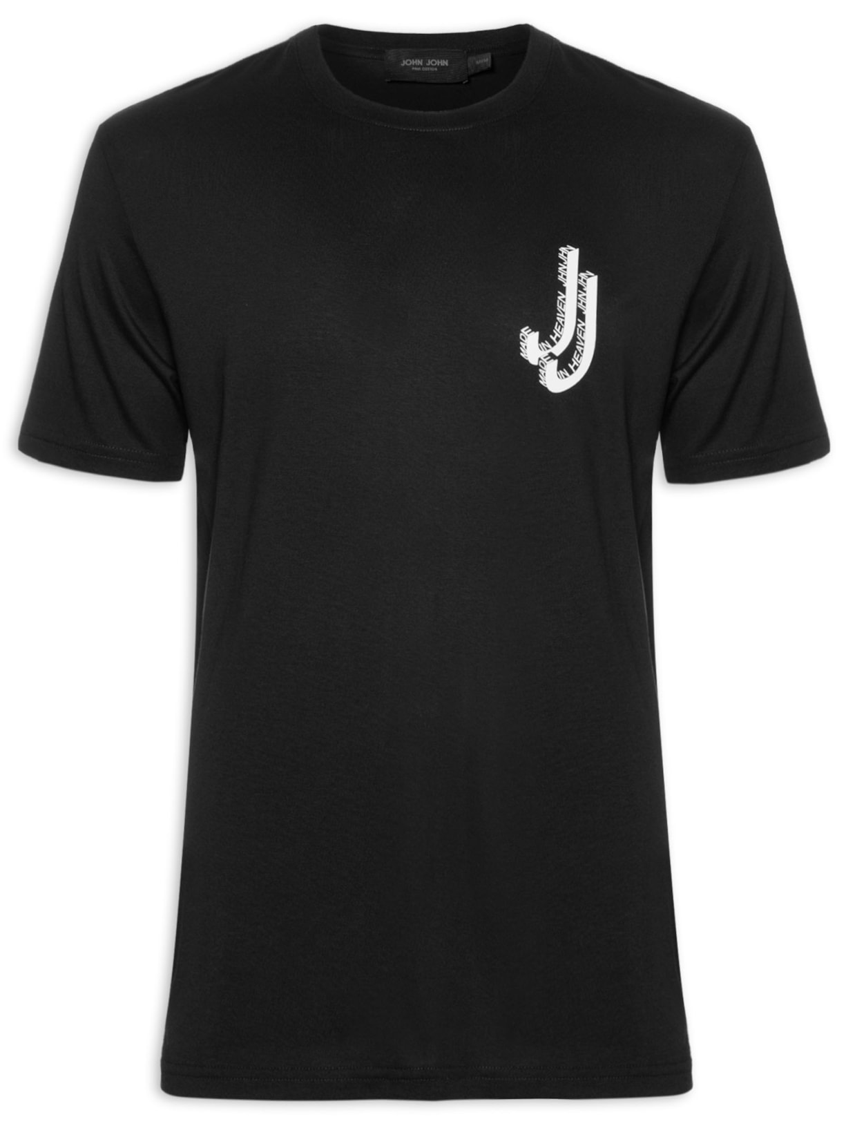 Camiseta Masculina Regular Custom - Preto