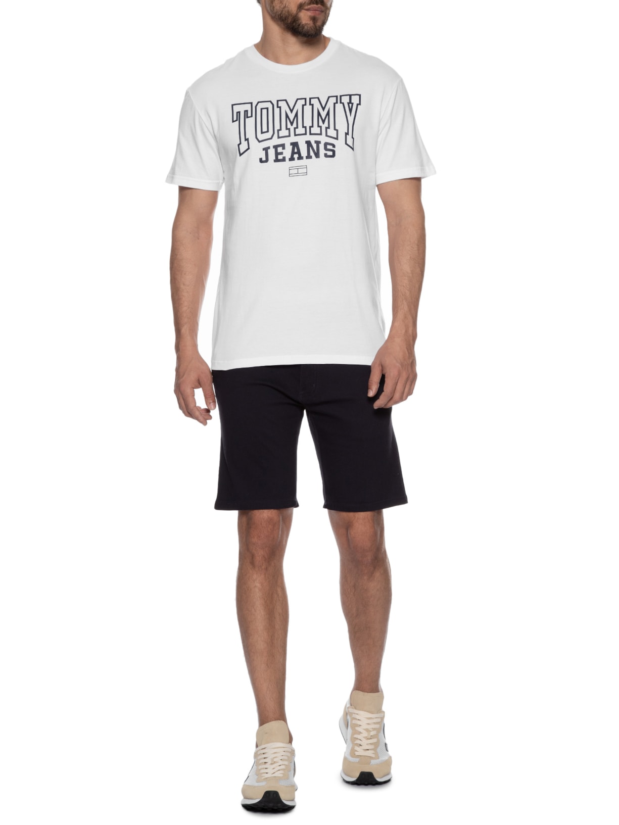 Camiseta Masculina Regular Entry Graphic Branco Tommy Jeans