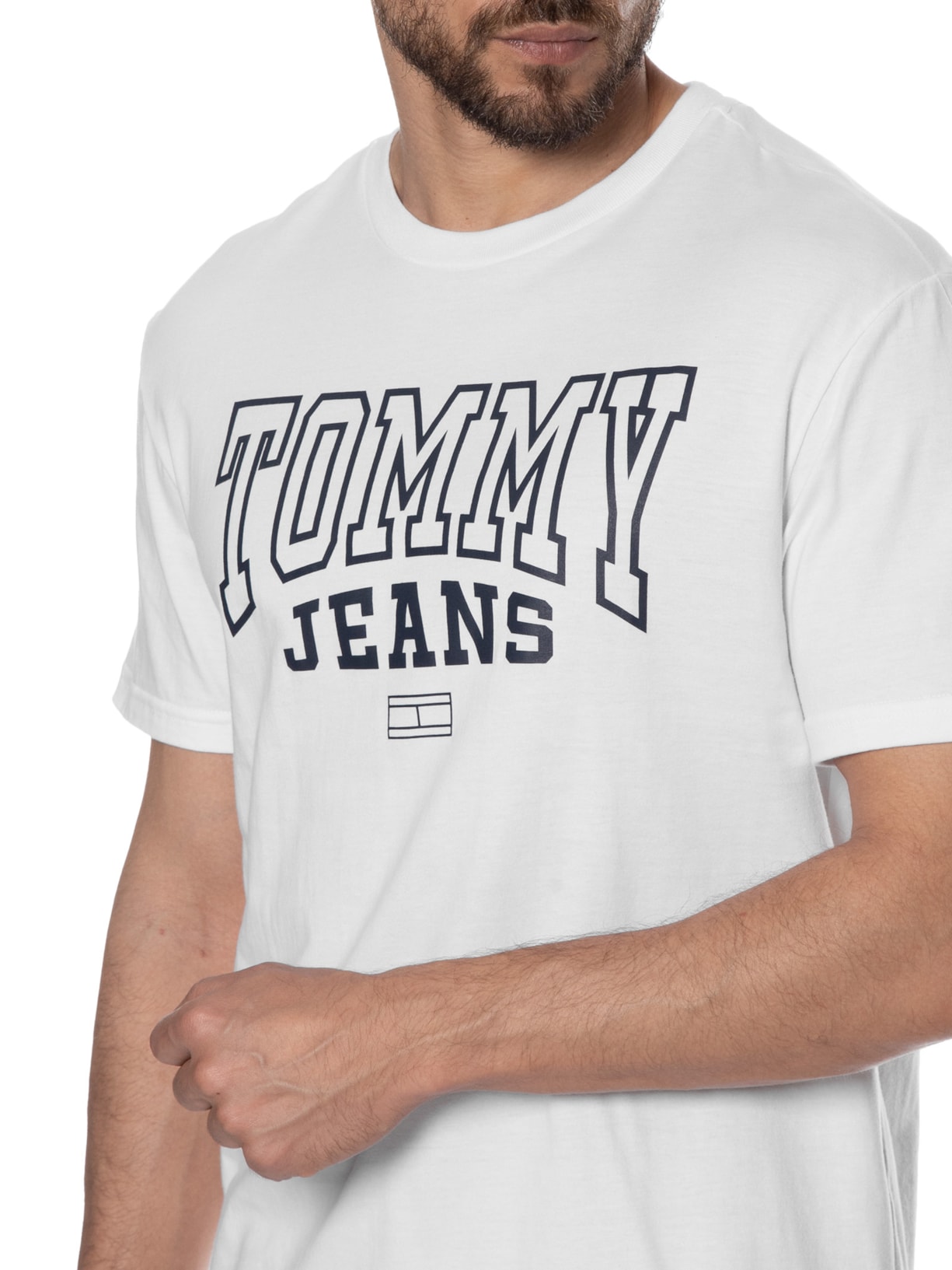 Camiseta Masculina Regular Entry Graphic Branco Tommy Jeans