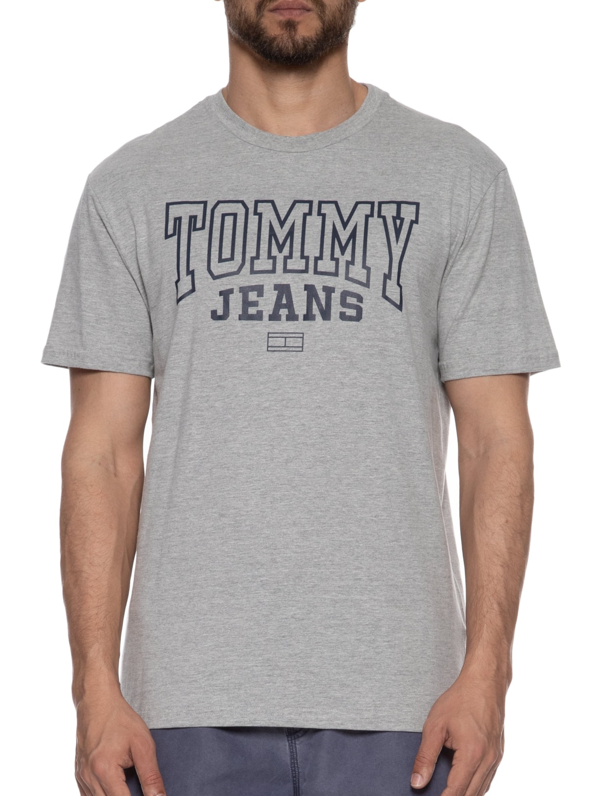Camiseta Masculina Regular Entry Graphic Cinza Tommy Jeans