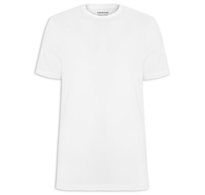 Camiseta Masculina Regular Fit Algodão Peruano Peach Touch - Branco 