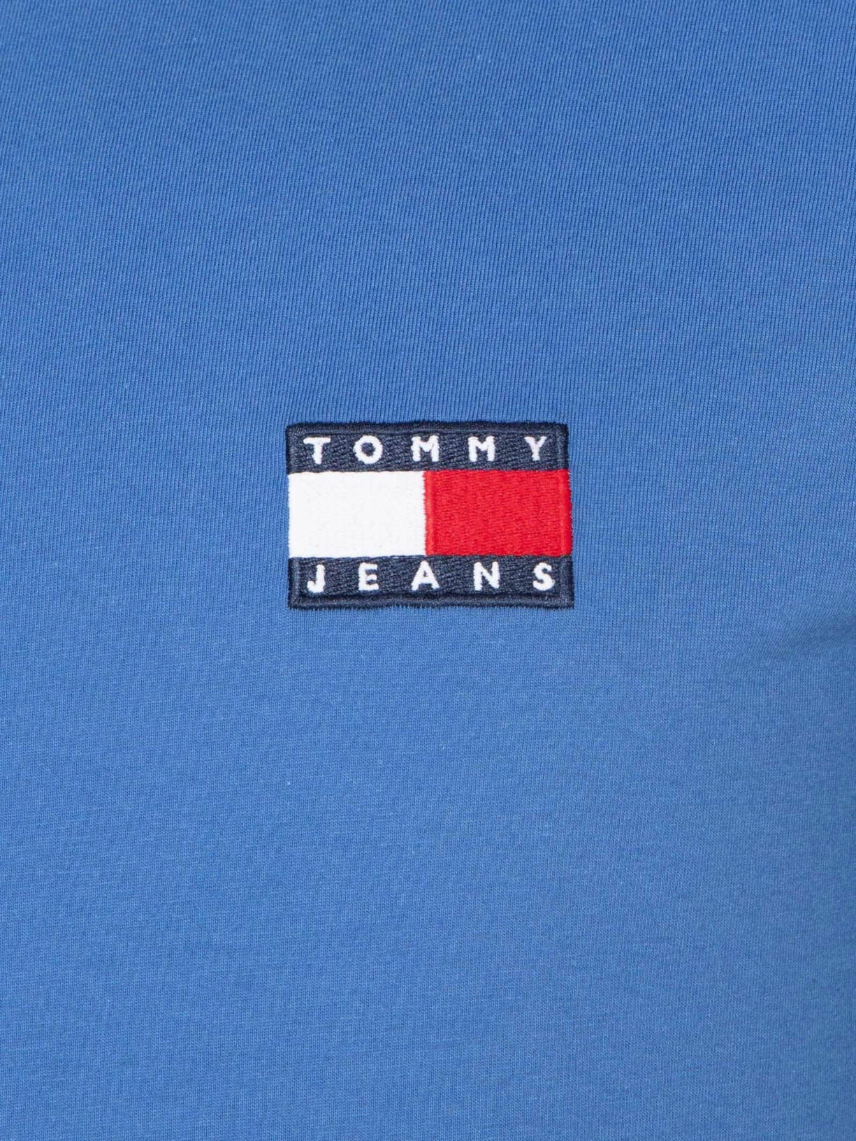 Camiseta Masculina Regular Fit Badge Bordado Azul  Tommy Jeans