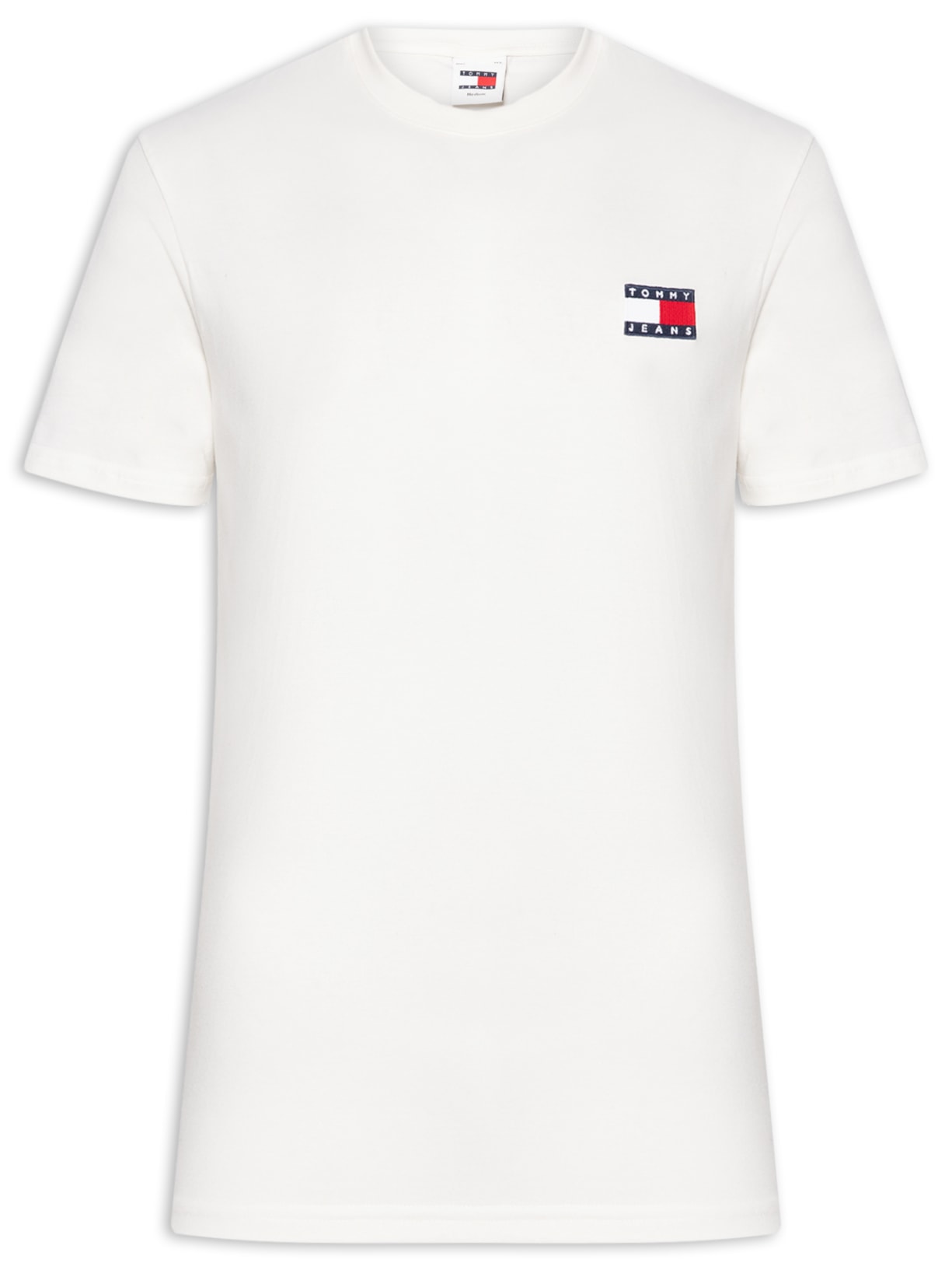 Camiseta Masculina Regular Fit Badge Bordado - Branco