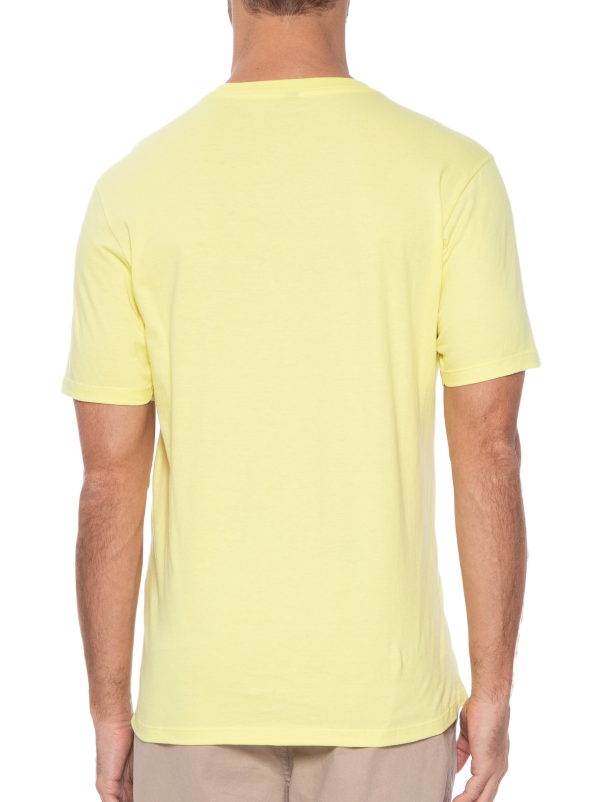 Camiseta Masculina Regular Fit Basic Amarelo John John