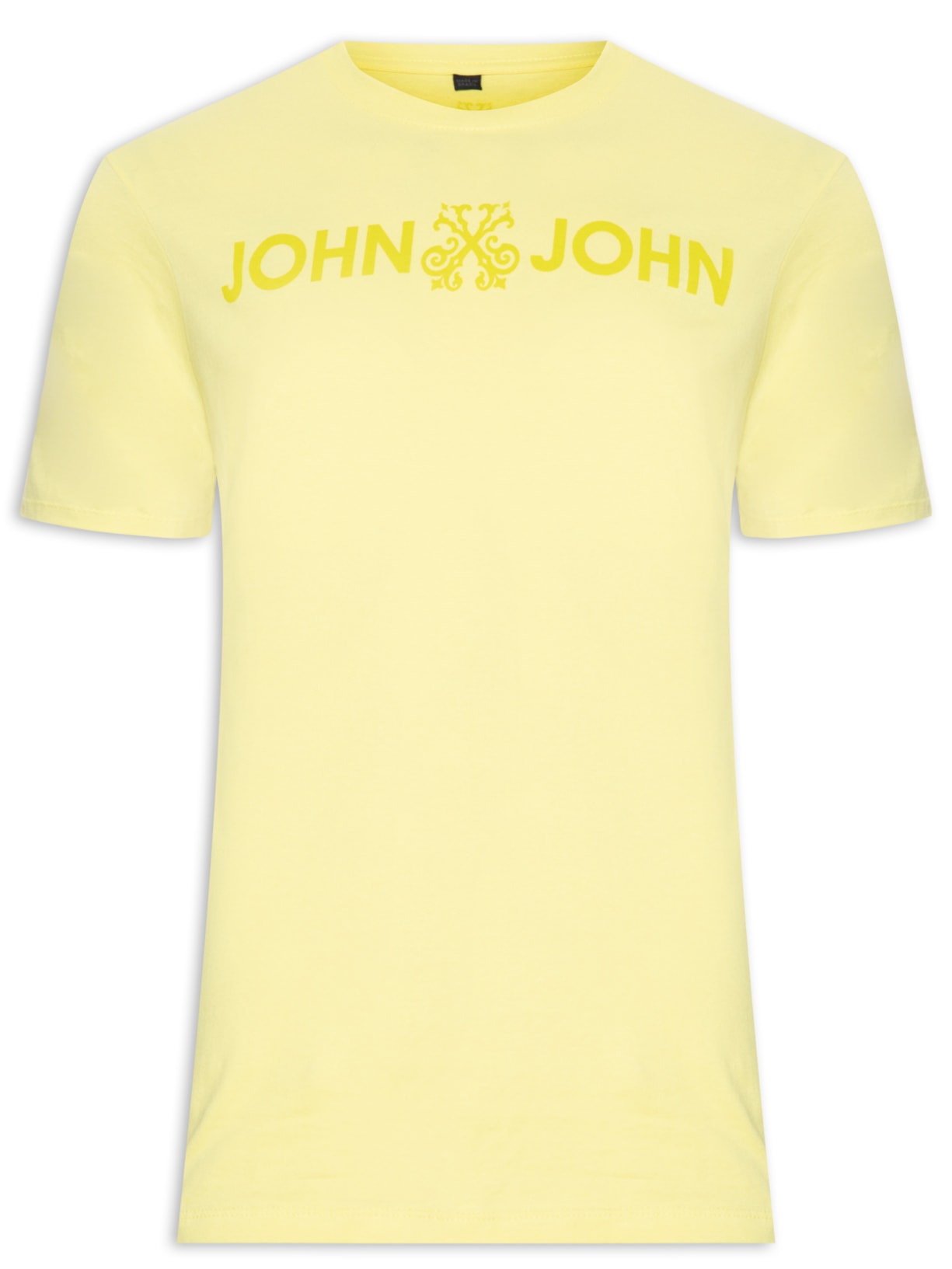 Camiseta Masculina Regular Fit Basic Amarelo John John