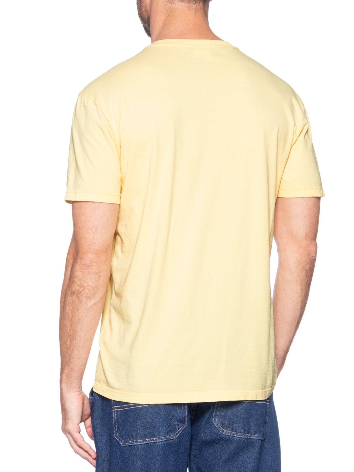 Camiseta Masculina Regular Fit Básica Jersey Amarelo Tommy Jeans