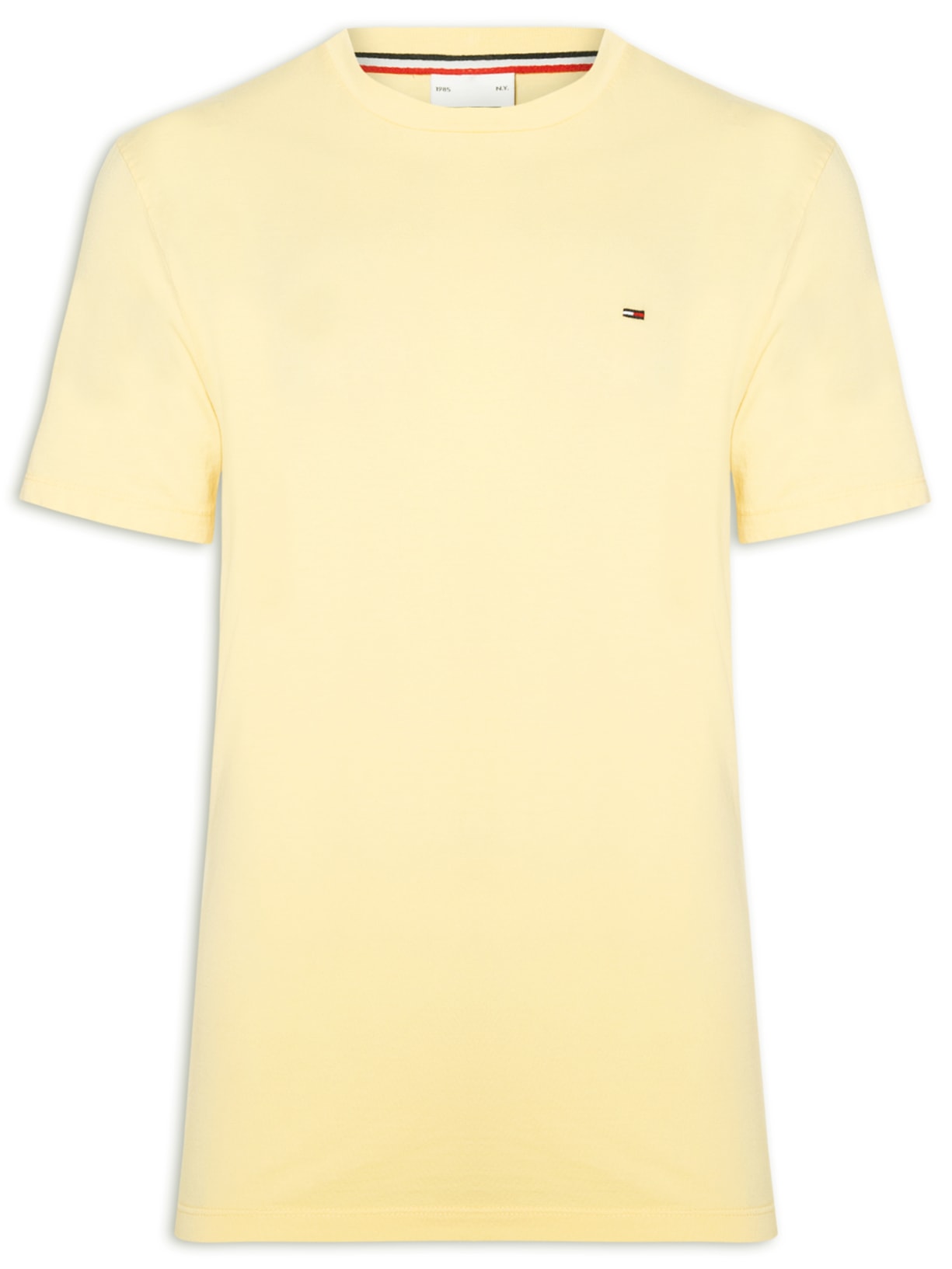 Camiseta Masculina Regular Fit Básica Jersey Amarelo Tommy Jeans