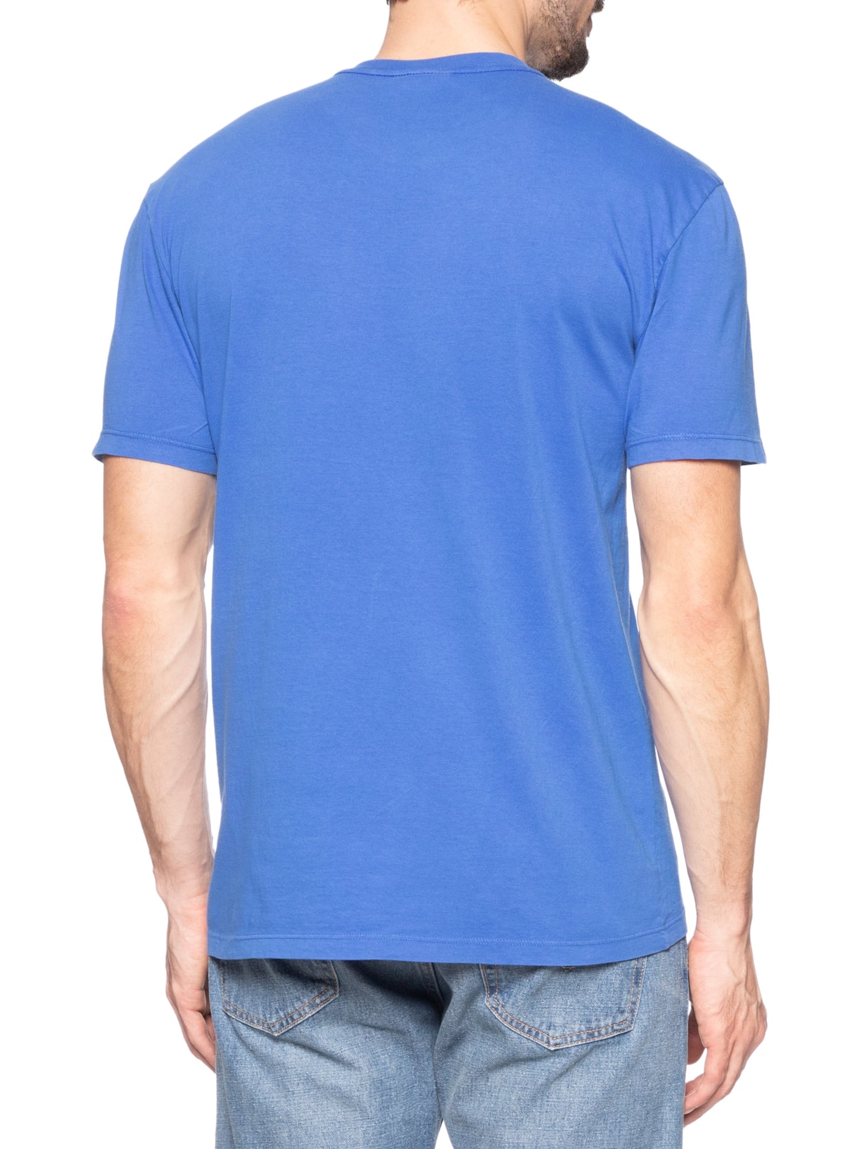 Camiseta Masculina Regular Fit Básica Jersey Azul Tommy Jeans