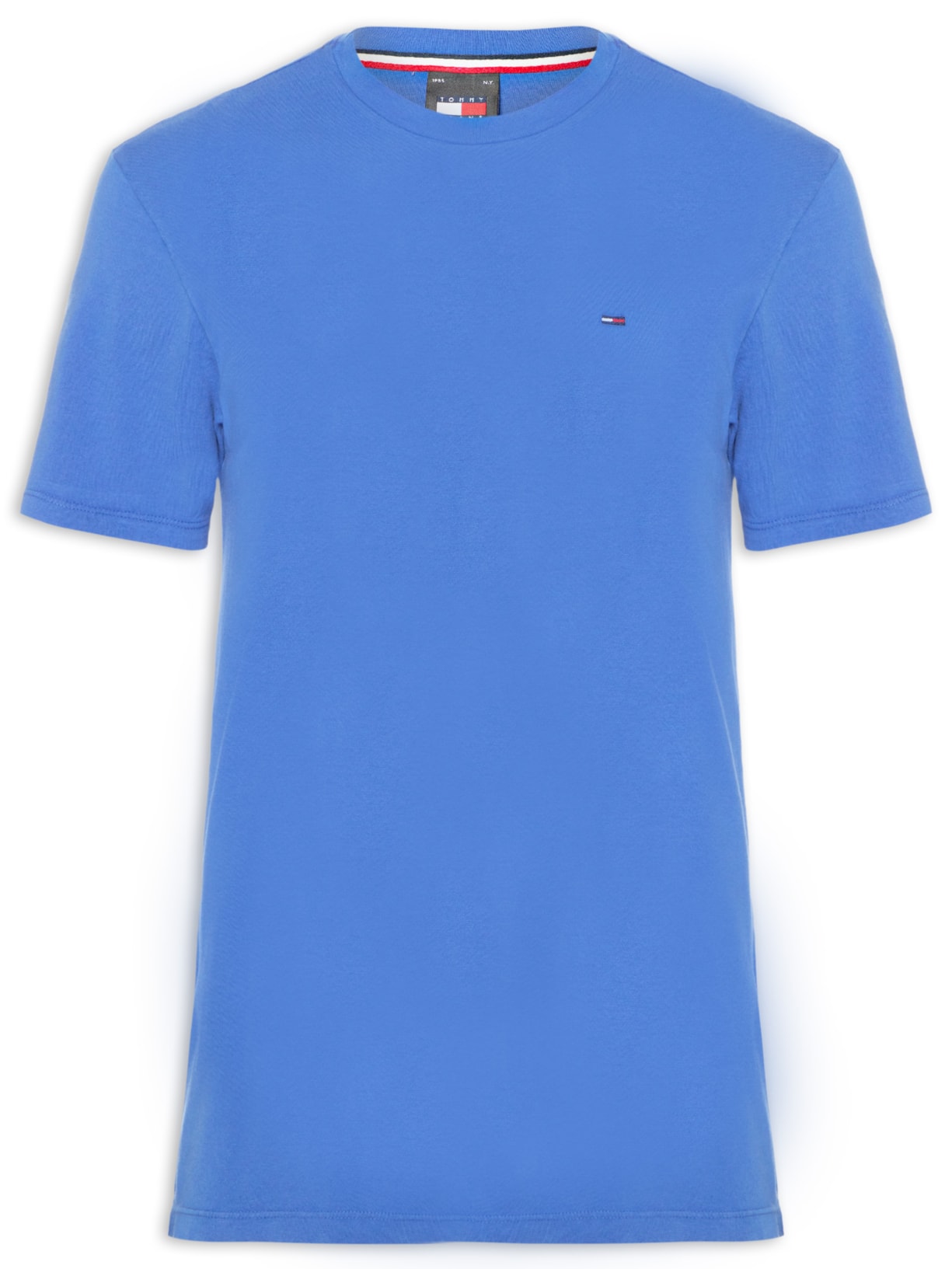 Camiseta Masculina Regular Fit Básica Jersey - Azul
