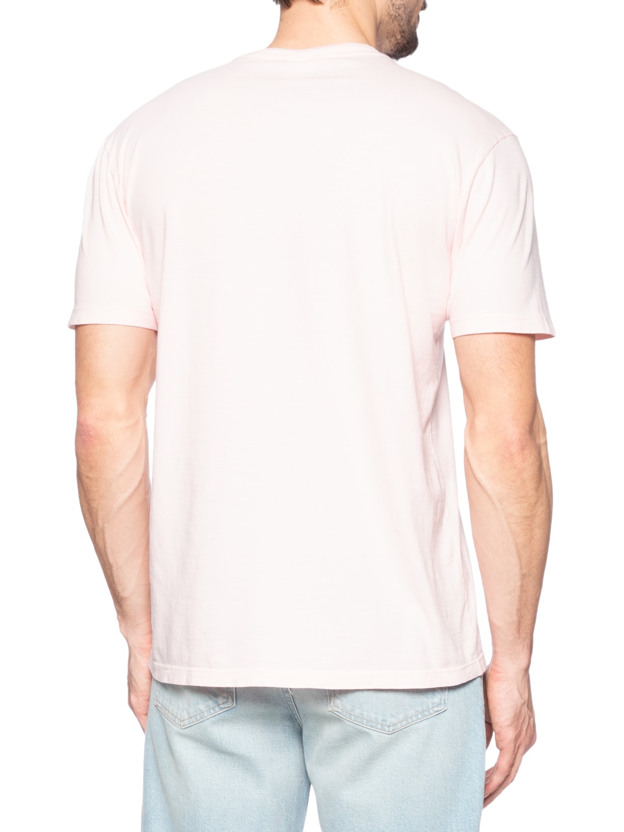 Camiseta Masculina Regular Fit Básica Jersey Rosa Tommy Jeans