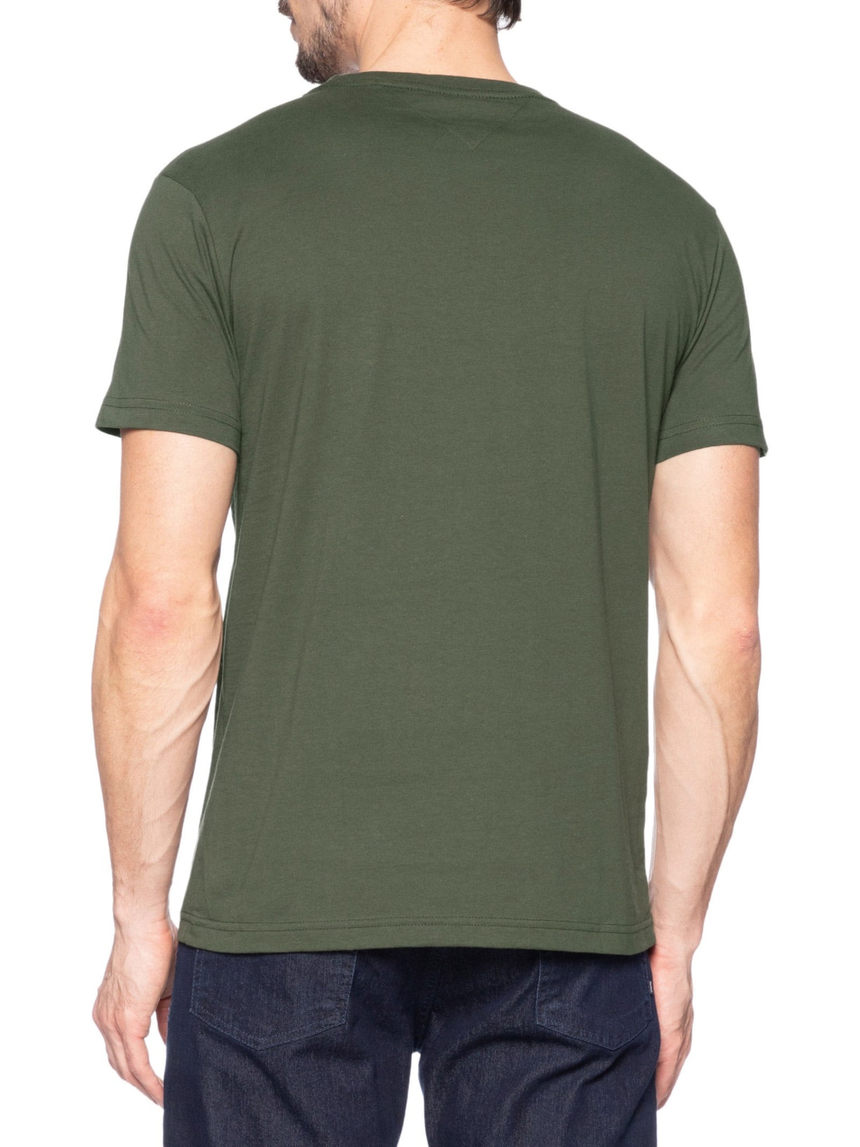 Camiseta Masculina Regular Fit Básica Verde Tommy Hilfiger