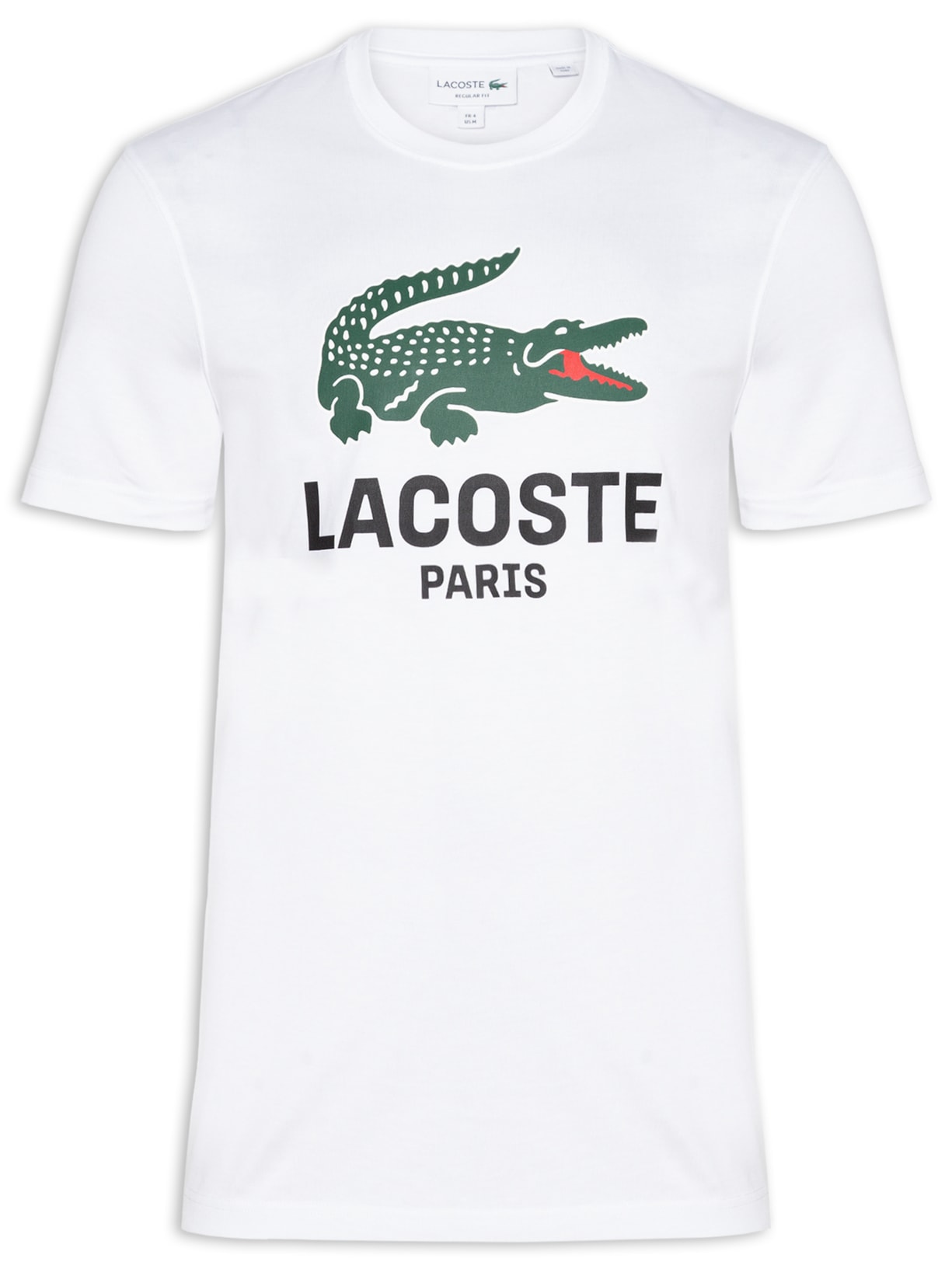 Camiseta Masculina Regular Fit Big Croco - Branco