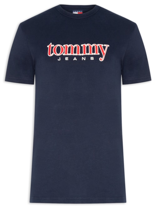 Camiseta Masculina Regular Fit Bordado Com Aplicação - Azul