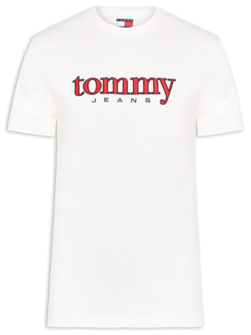 Camiseta Masculina Regular Fit Bordado Com Aplicação - Branco