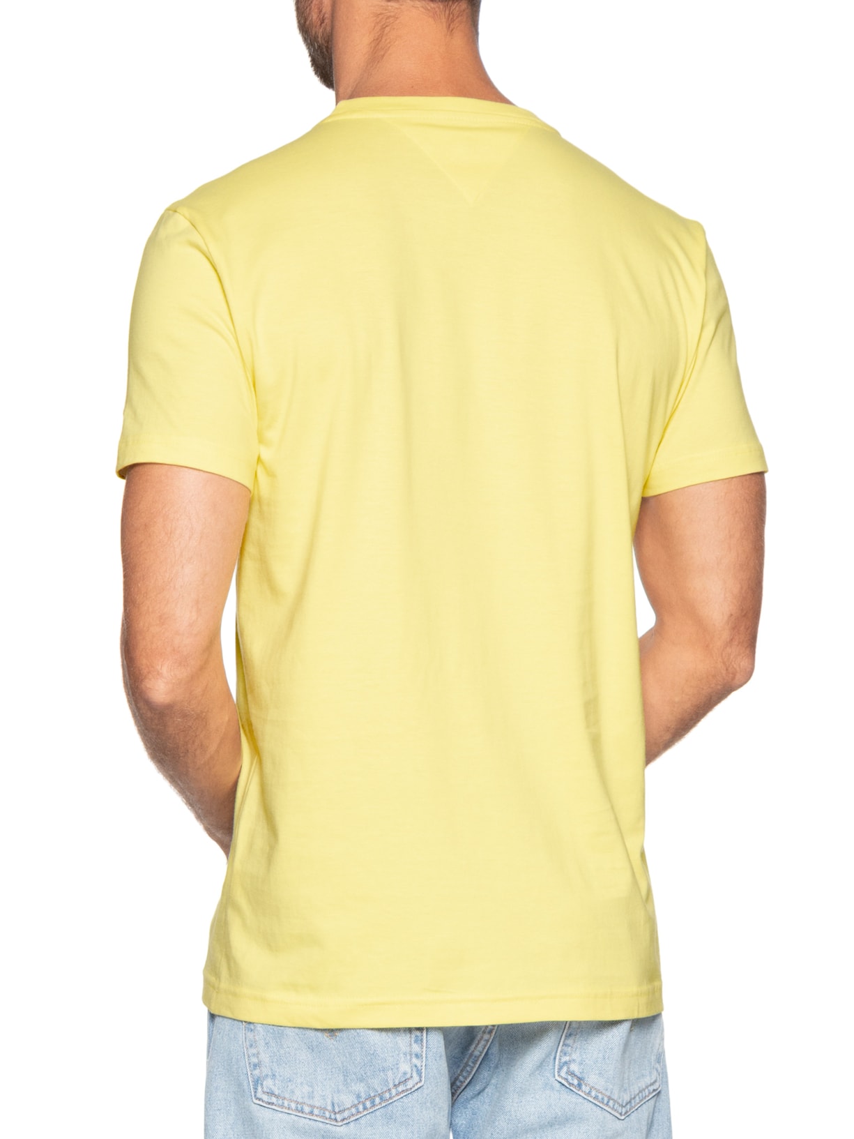 Camiseta Masculina Regular Fit Brand Love Amarelo Tommy Hilfiger