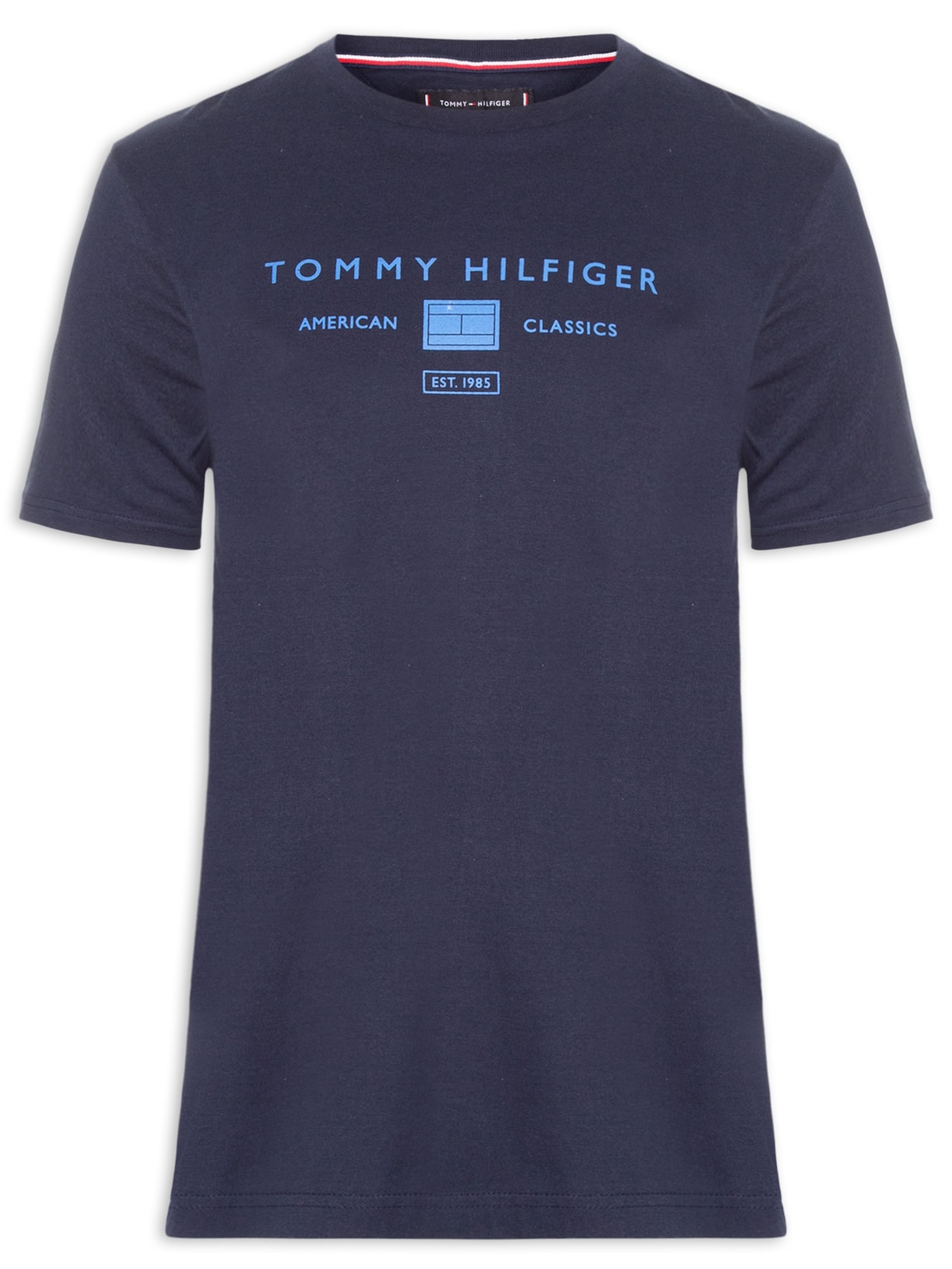 Camiseta Masculina Regular Fit Brand Love Azul Tommy Hilfiger