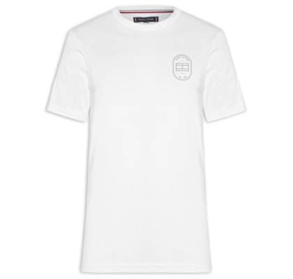 Camiseta Masculina Regular Fit Brand Love Emblema - Branco