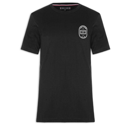 Camiseta Masculina Regular Fit Brand Love Emblema - Preto