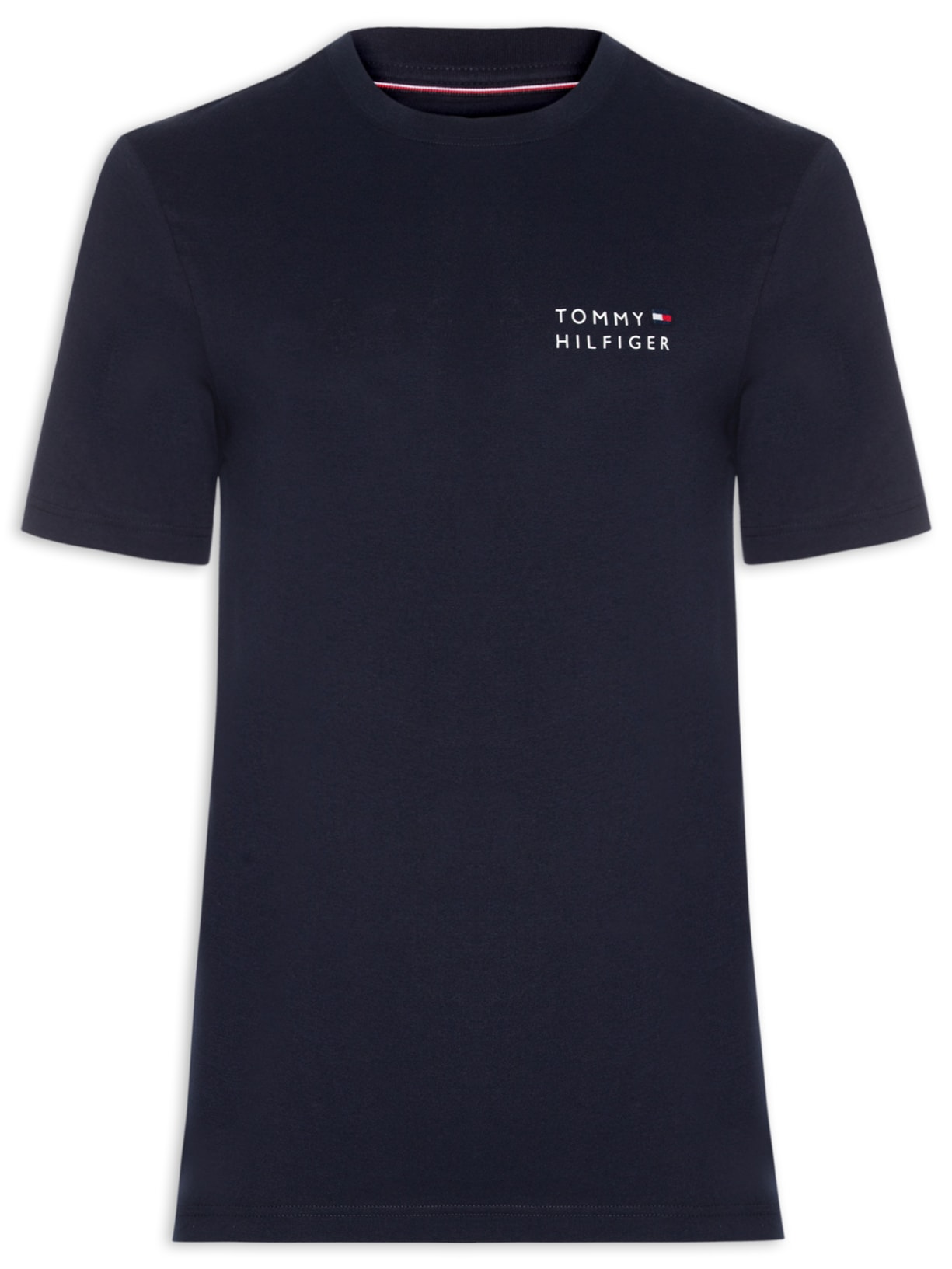 Camiseta Masculina Regular Fit Brand Love Estampada Azul Tommy Hilfiger