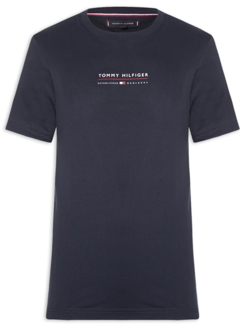 Camiseta Masculina Regular Fit Brand Love Lockup - Azul