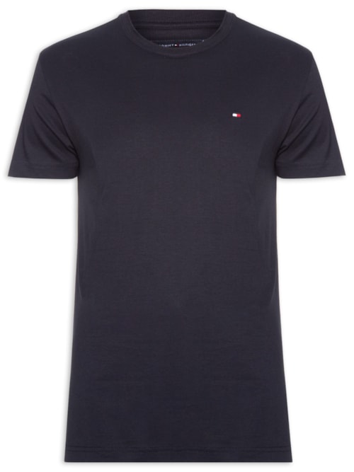 Camiseta Masculina Regular Fit C-NK Pima Cotton - Azul