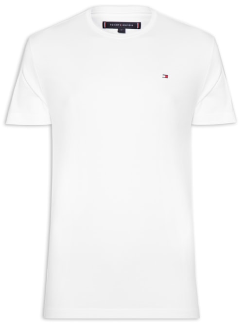 Camiseta Masculina Regular Fit C-NK Pima Cotton - Branco