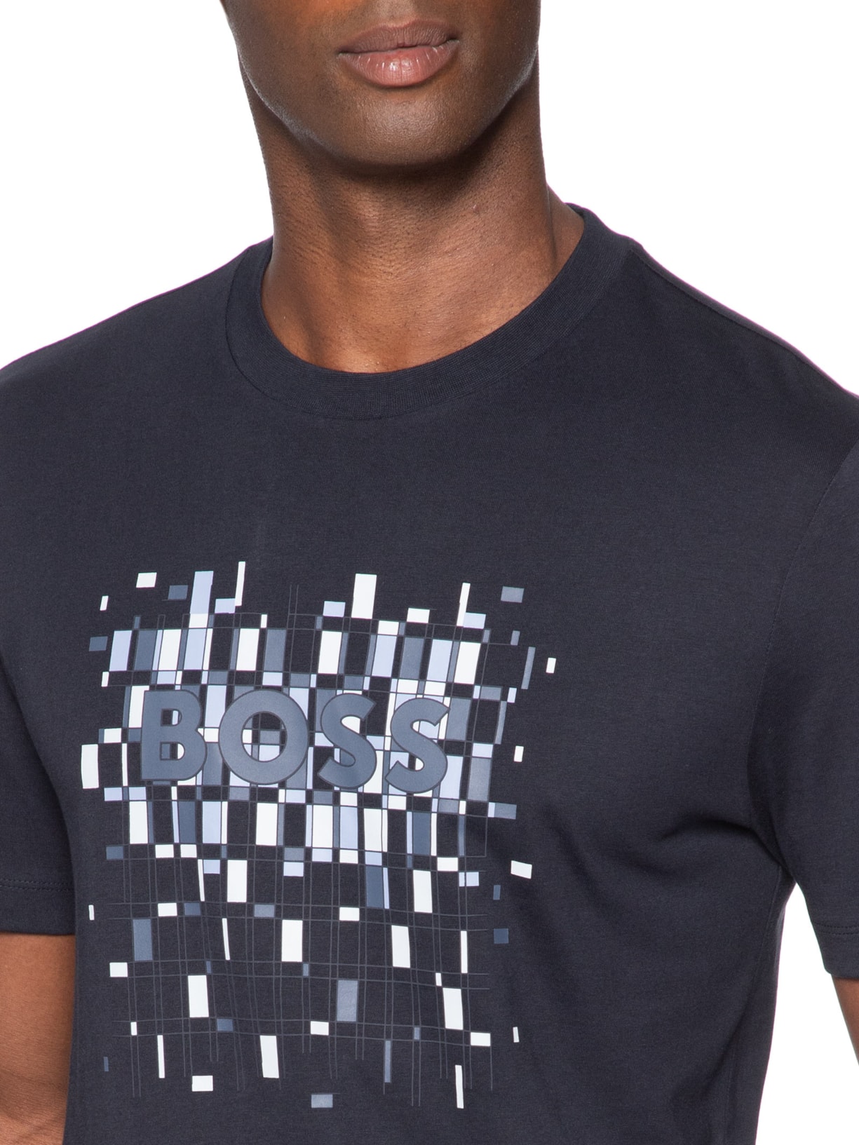 Camiseta Masculina Regular Fit C-Thompson 250 Azul Boss