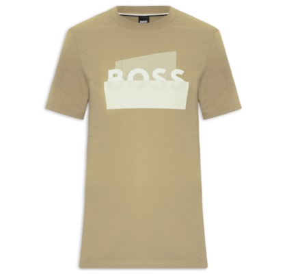 Camiseta Masculina Regular Fit C-Thompson 250 - Bege