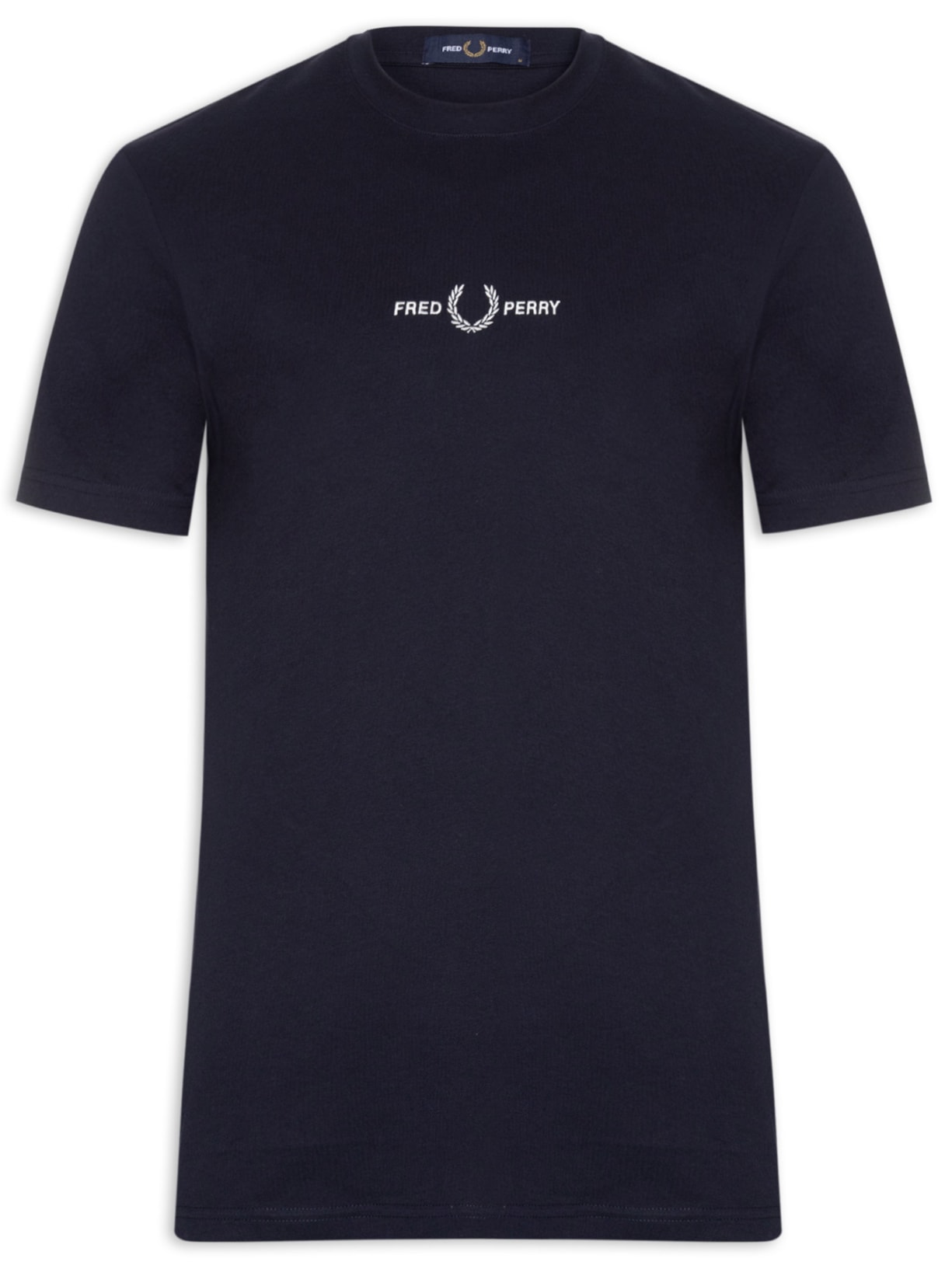 Camiseta Masculina Regular Fit Com Logo Bordado - Azul