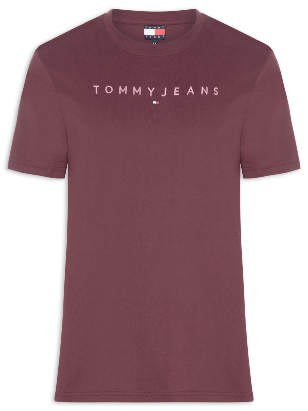 Camiseta Masculina Regular Fit com Logo Vermelho Tommy Jeans