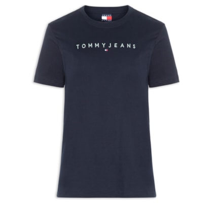 Camiseta Masculina Regular Fit com Logo – Azul