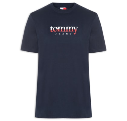 Camiseta Masculina Regular Fit Com Silk - Azul