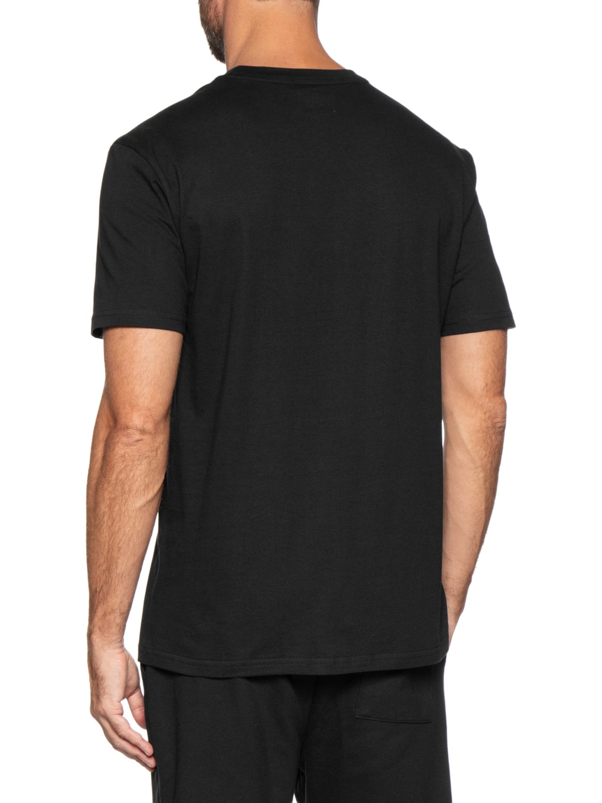 Camiseta Masculina Regular Fit com Silk Preto Tommy Jeans