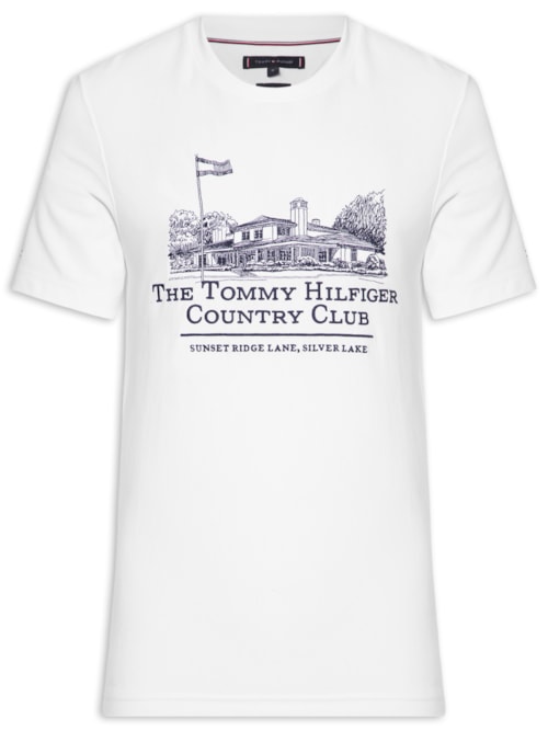 Camiseta Masculina Regular Fit Country Club – Branco