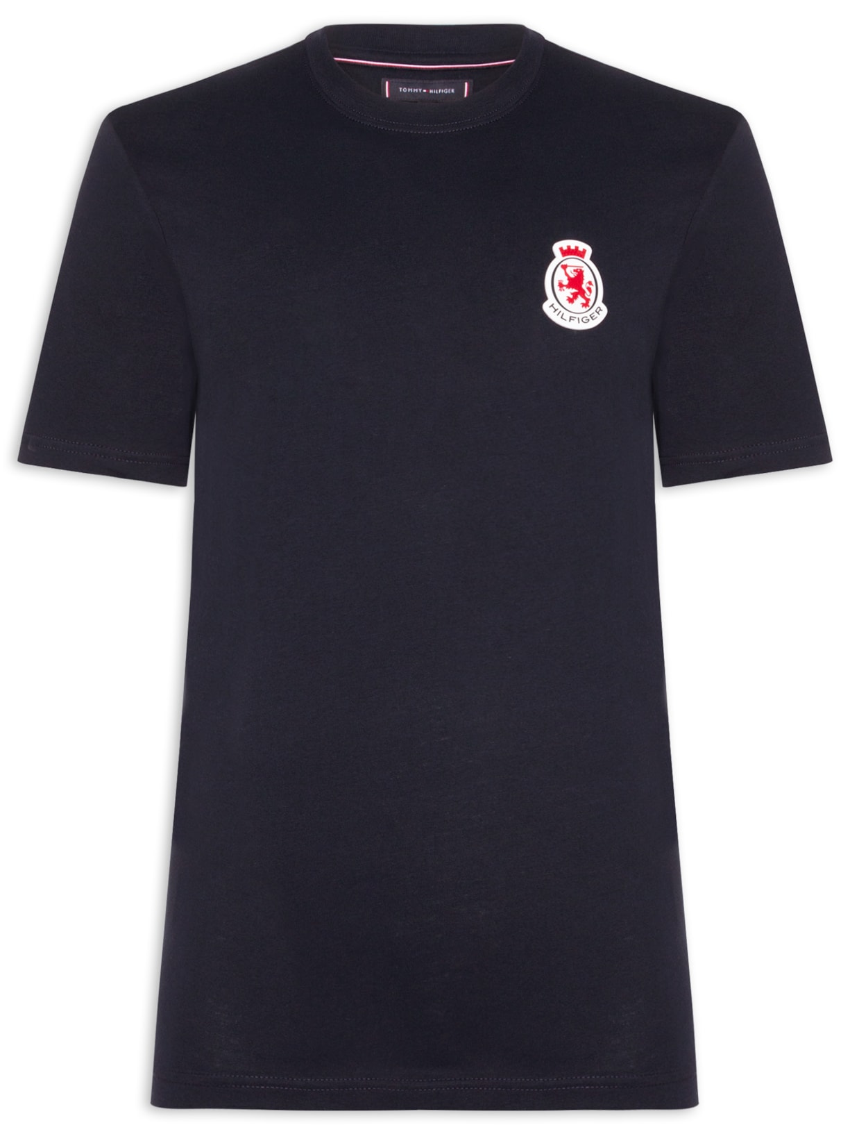 Camiseta Masculina Regular Fit Crest Em Algodão - Azul