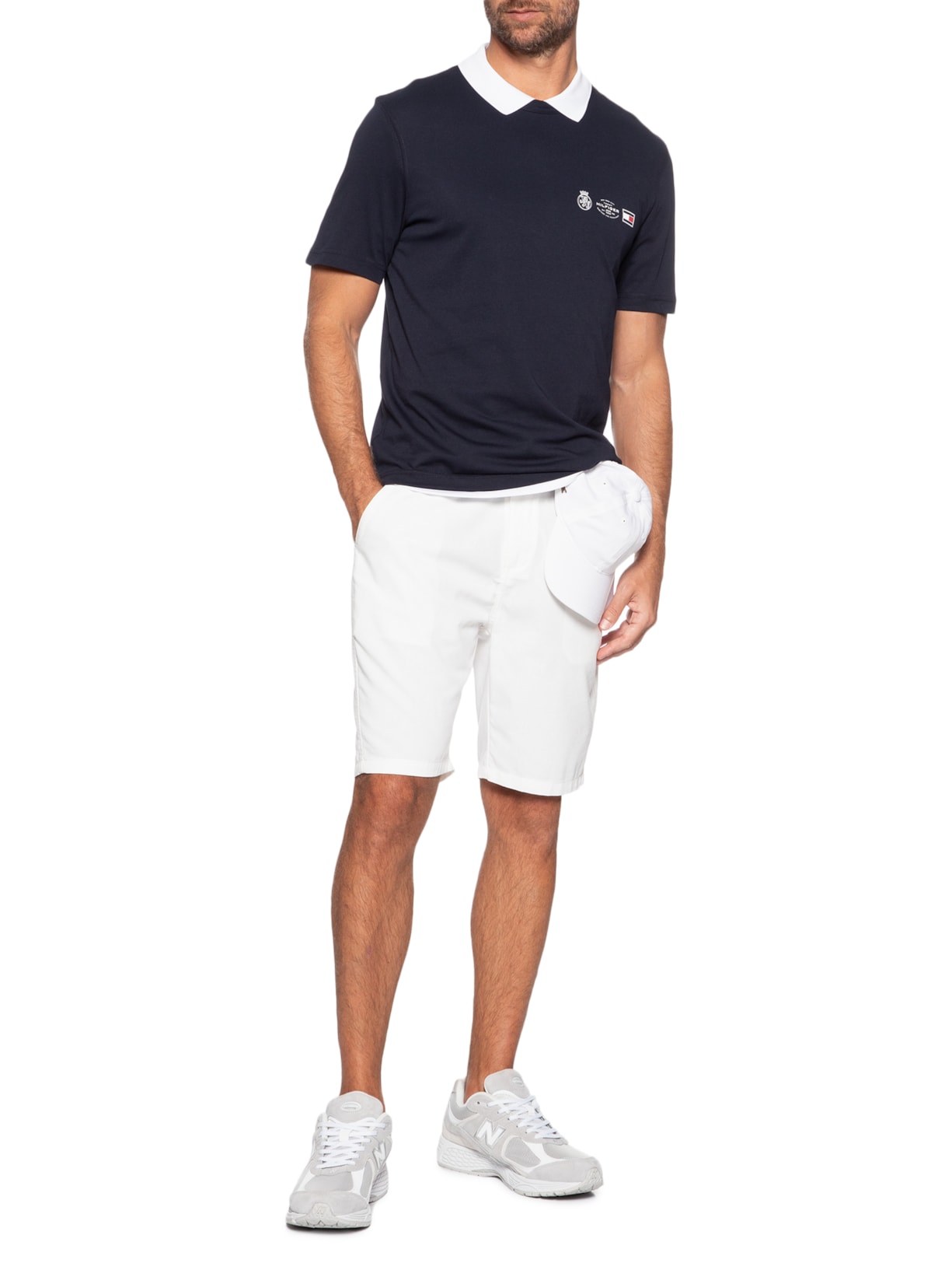 Camiseta Masculina Regular Fit Crest Out Azul Tommy Hilfiger