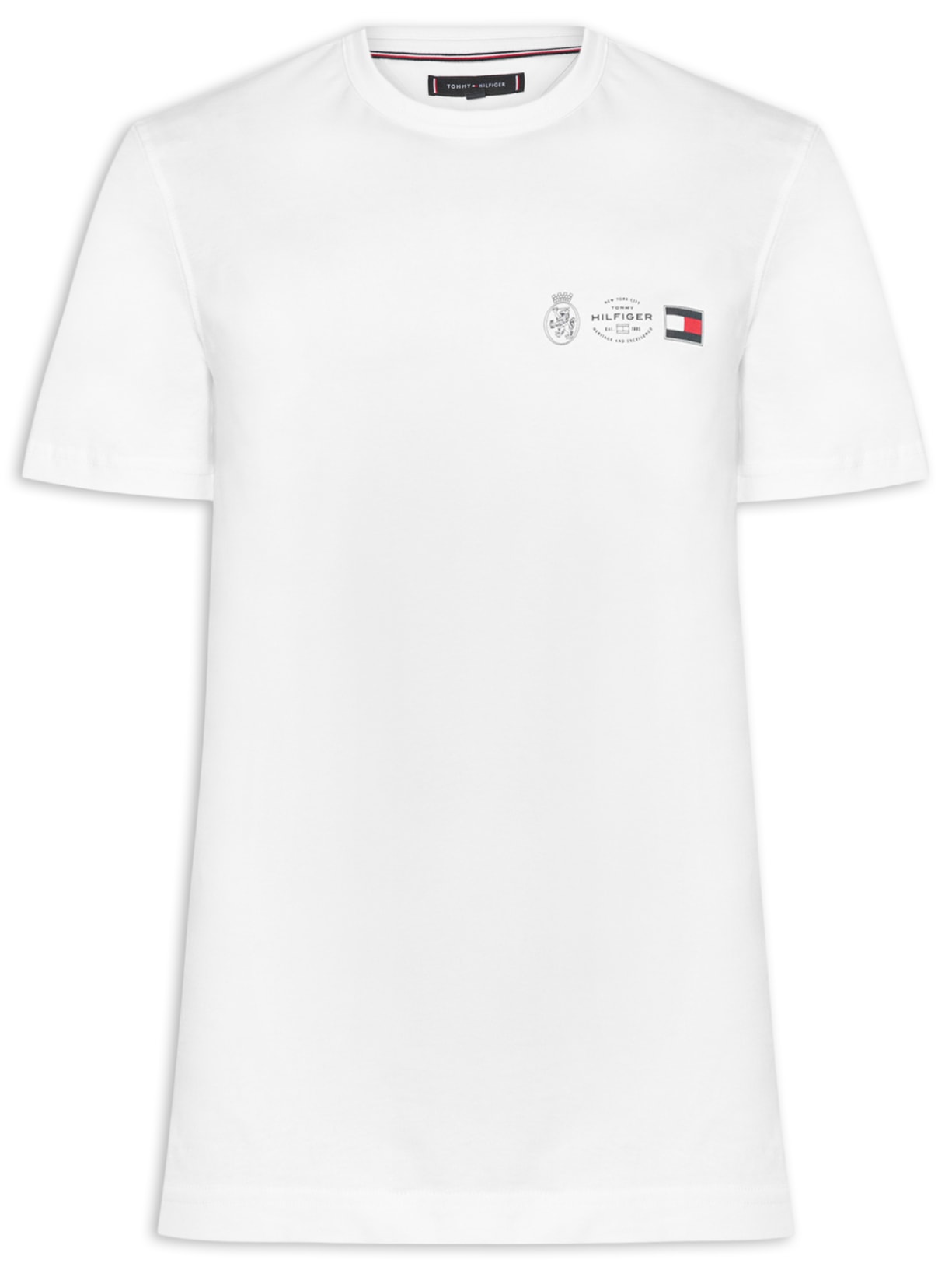 Camiseta Masculina Regular Fit Crest Out - Branco