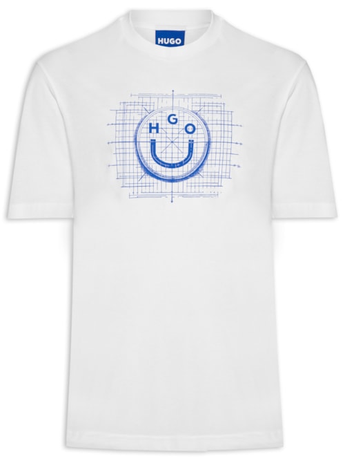 Camiseta Masculina Regular Fit Crew Neck Namerix - Branco