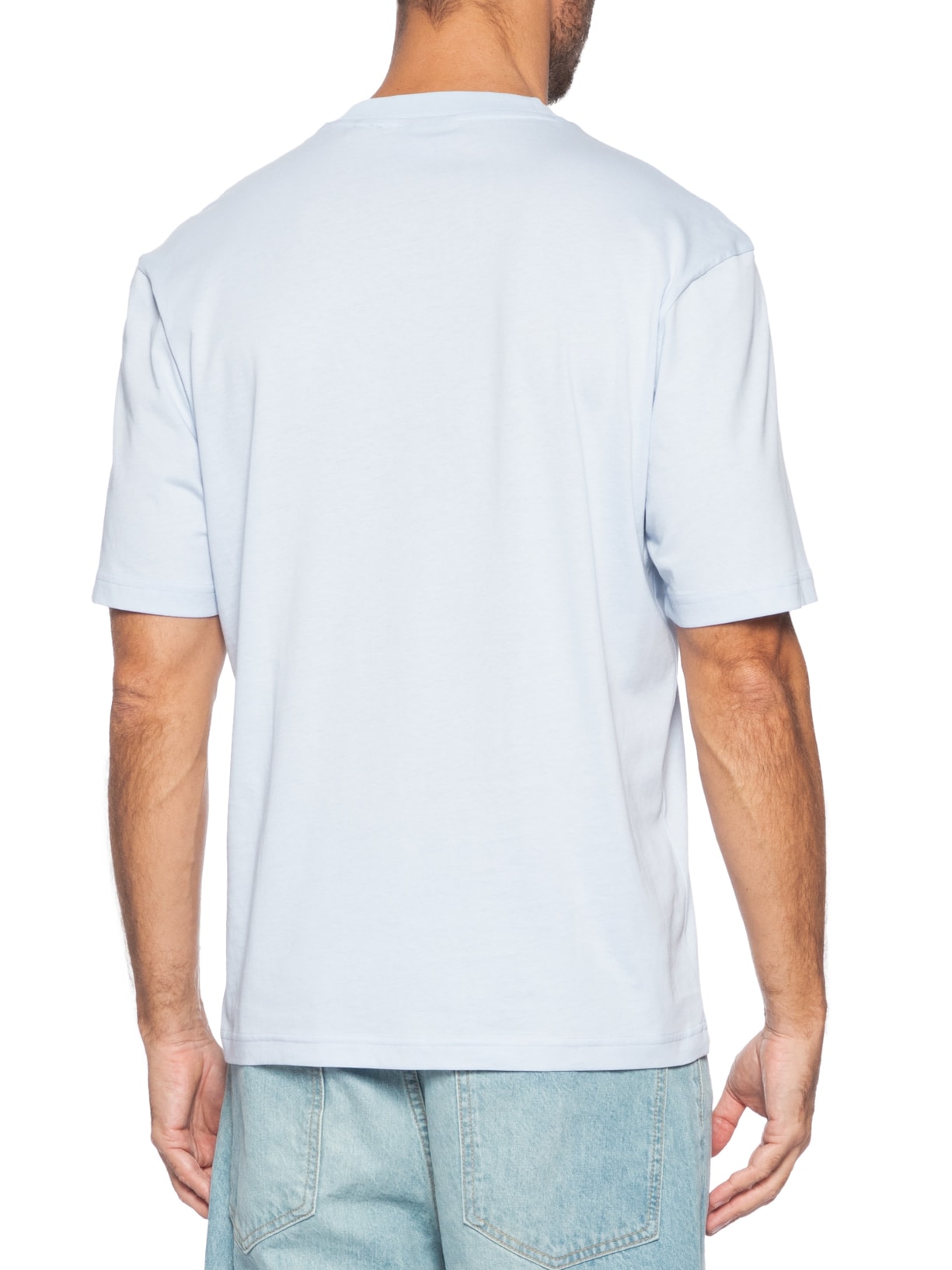 Camiseta Masculina Regular Fit Crew Neck Nayonix Azul Hugo
