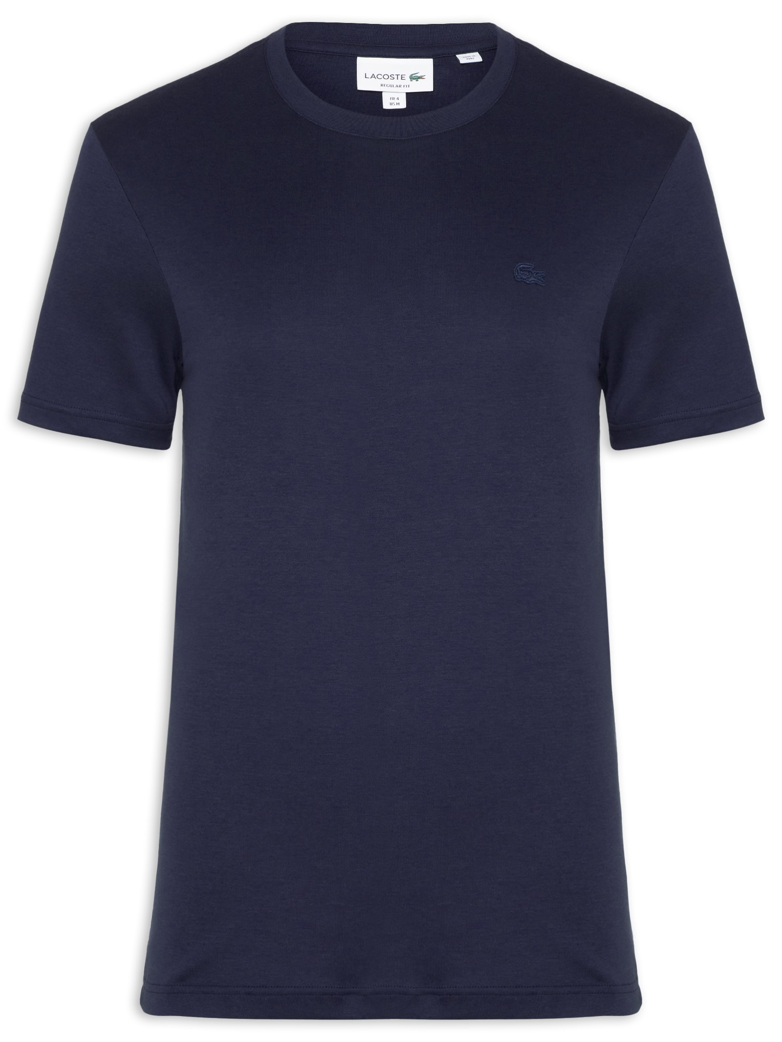 Camiseta Masculina Regular Fit Croco Monocromático - Azul - Lacoste